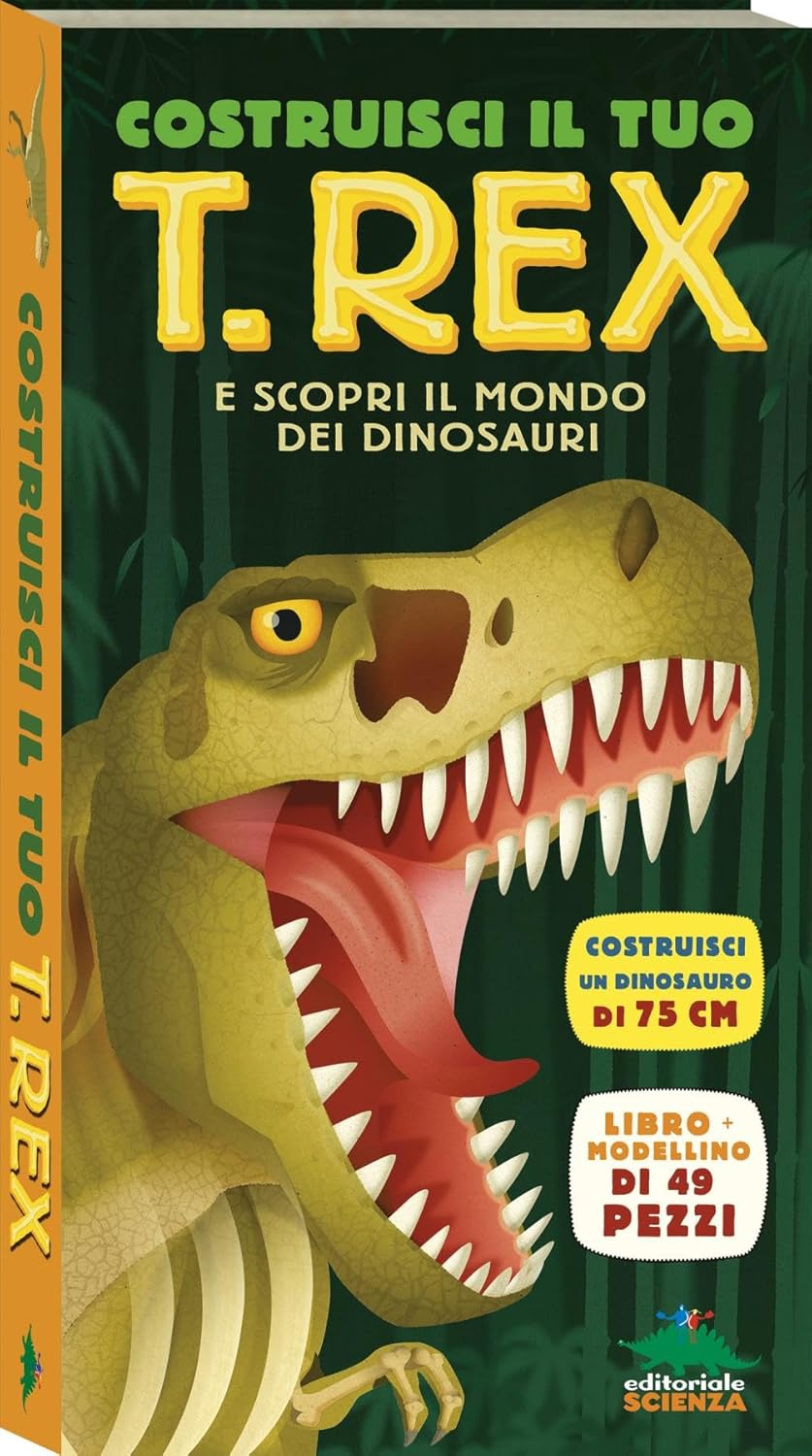 COSTRUISCI IL TUO T.REX E SCOPRI IL MONDO DEI DINOSAURI. CON MODELLINO DA MONTARE