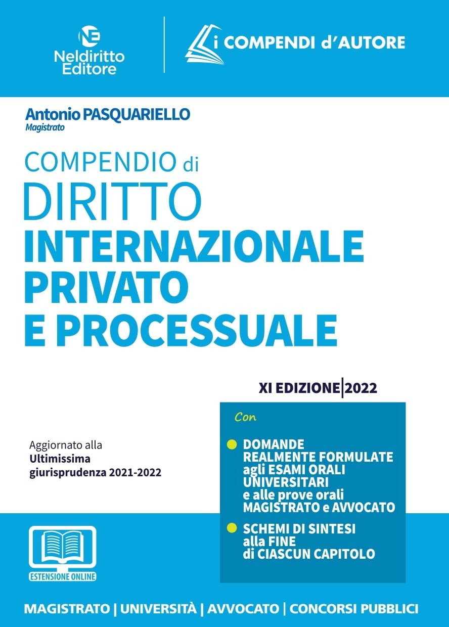 COMPENDIO DI DIRITTO INTERNAZIONALE PRIVATO E PROCESSUALE