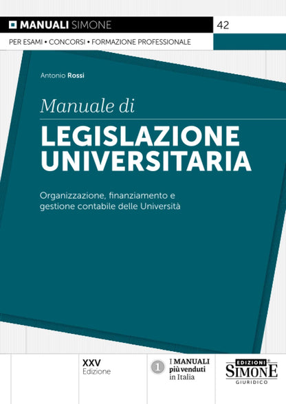 MANUALI DI LEGISLAZIONE UNIVERSITARIA