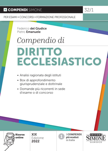 COMPENDIO DI DIRITTO ECCLESIASTICO