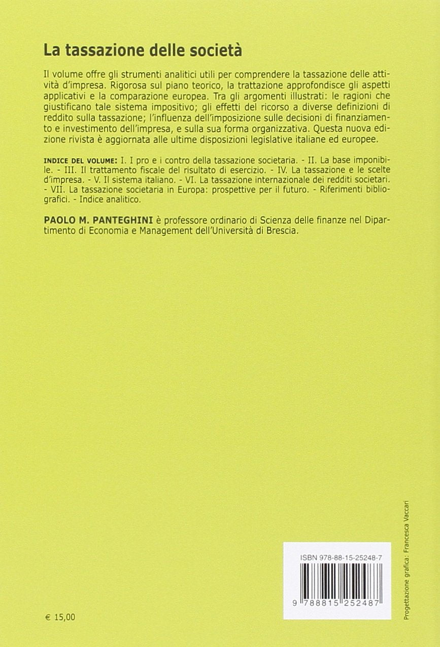 LA TASSAZIONE DELLE SOCIETÀ
