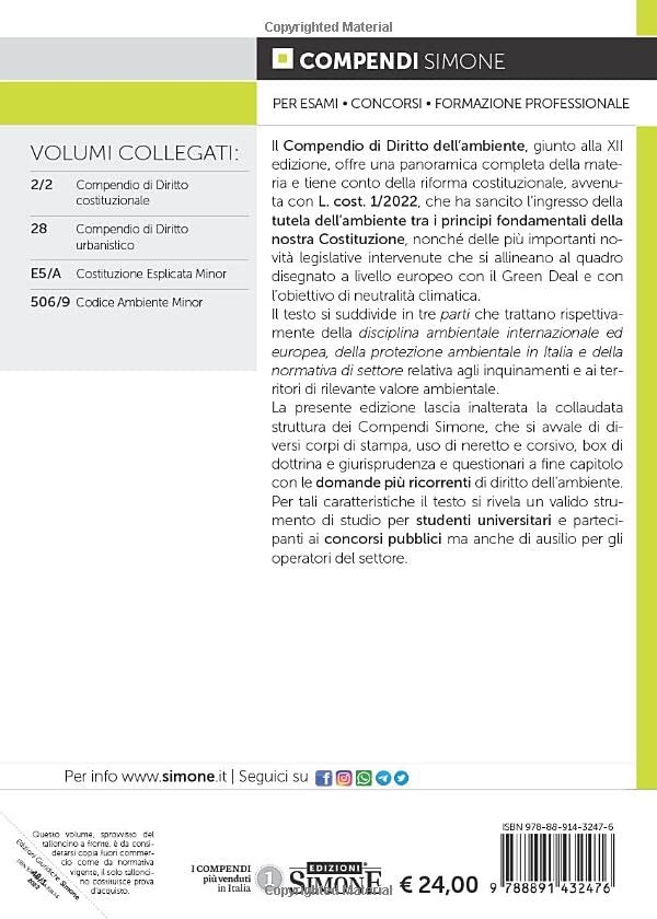 COMPENDIO DI DIRITTO DELL’AMBIENTE