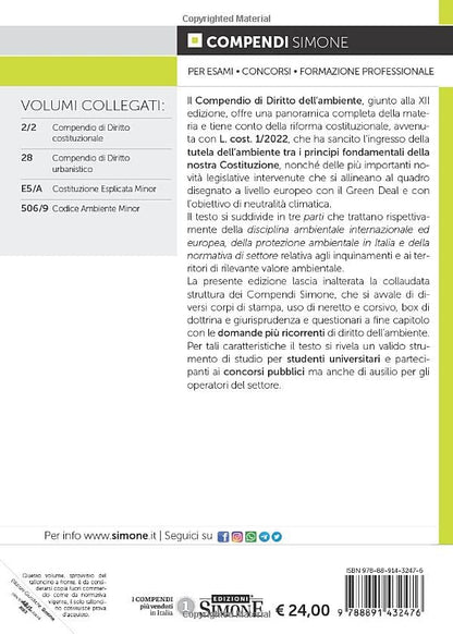 COMPENDIO DI DIRITTO DELL’AMBIENTE