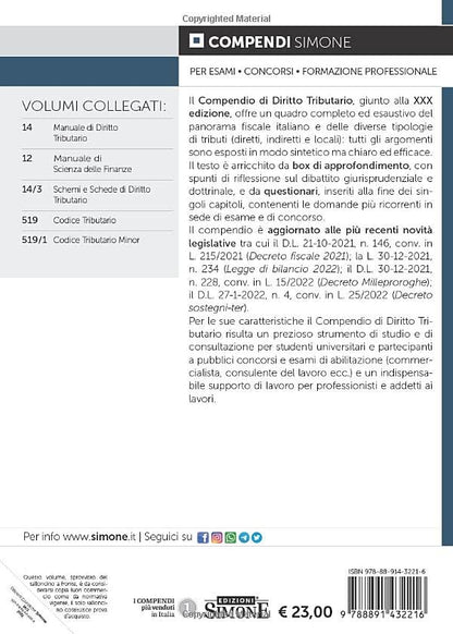 COMPENDIO DI DIRITTO TRIBUTARIO