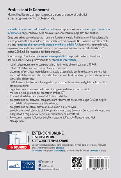 CONCORSI PER FUNZIONARIO INFORMATICO. MANUALE E QUESITI.