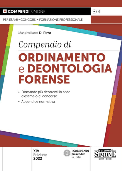COMPENDIO DI ORDINAMENTO E DEONTOLOGIA FORENSE