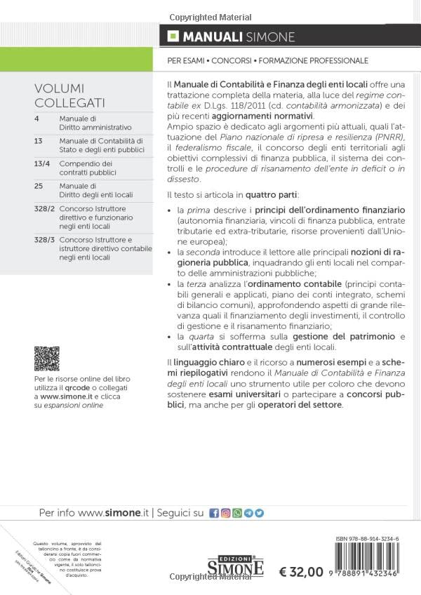 MANUALE DI CONTABILITÀ E FINANZA DEGLI ENTI LOCALI