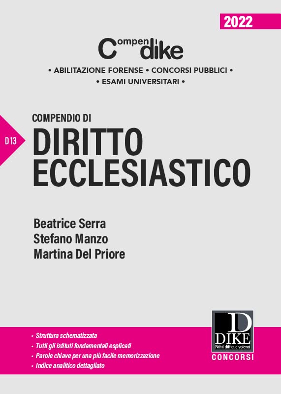 COMPENDIO DI DIRITTO ECCLESIASTICO