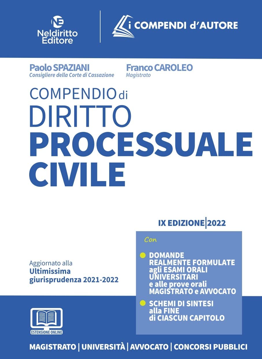COMPENDIO DI DIRITTO PROCESSUALE CIVILE