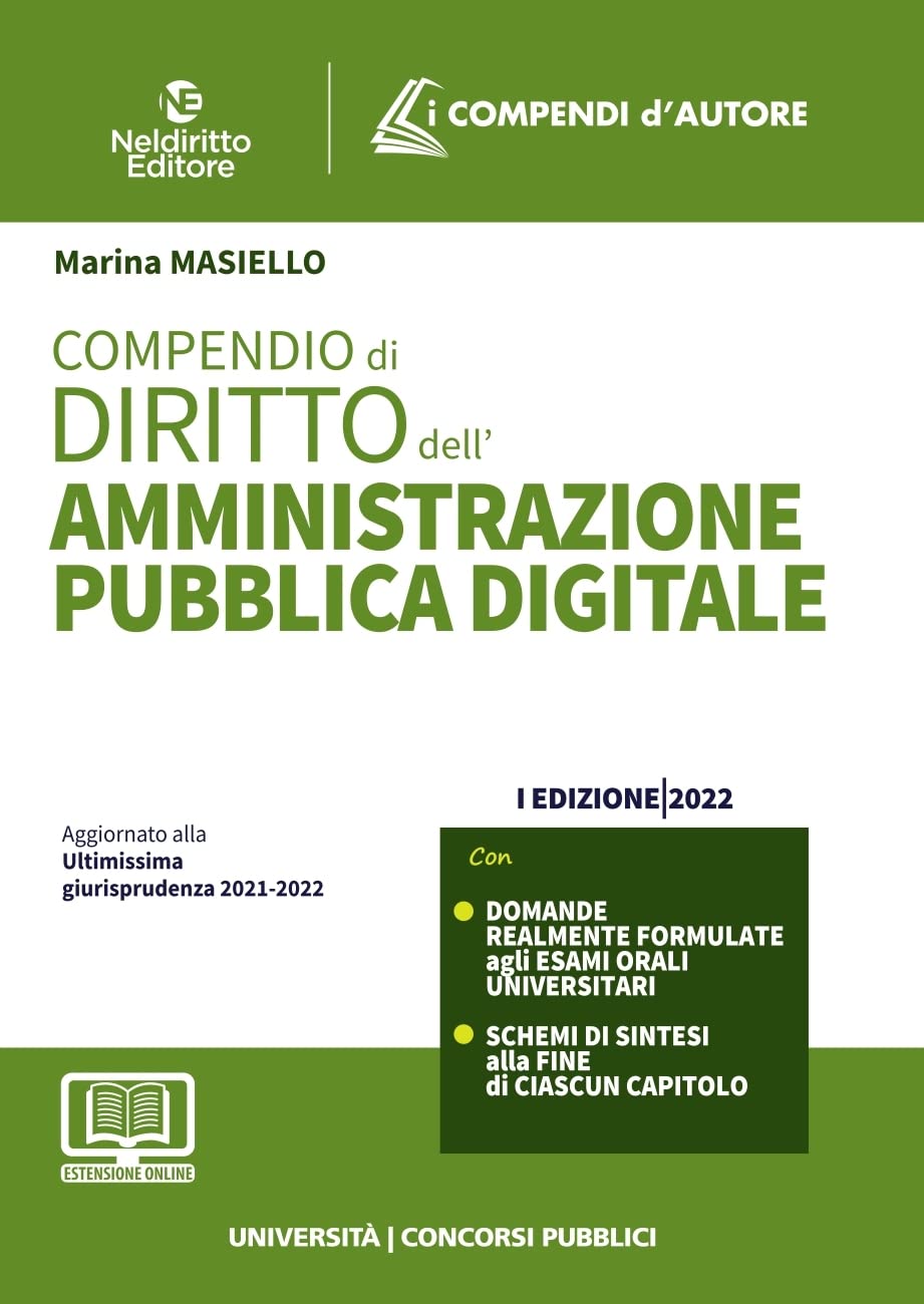COMPENDIO DI DIRITTO DELL'AMMINISTRAZIONE PUBBLICA DIGITALE