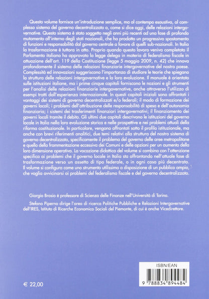 GOVERNO E FINANZA LOCALE