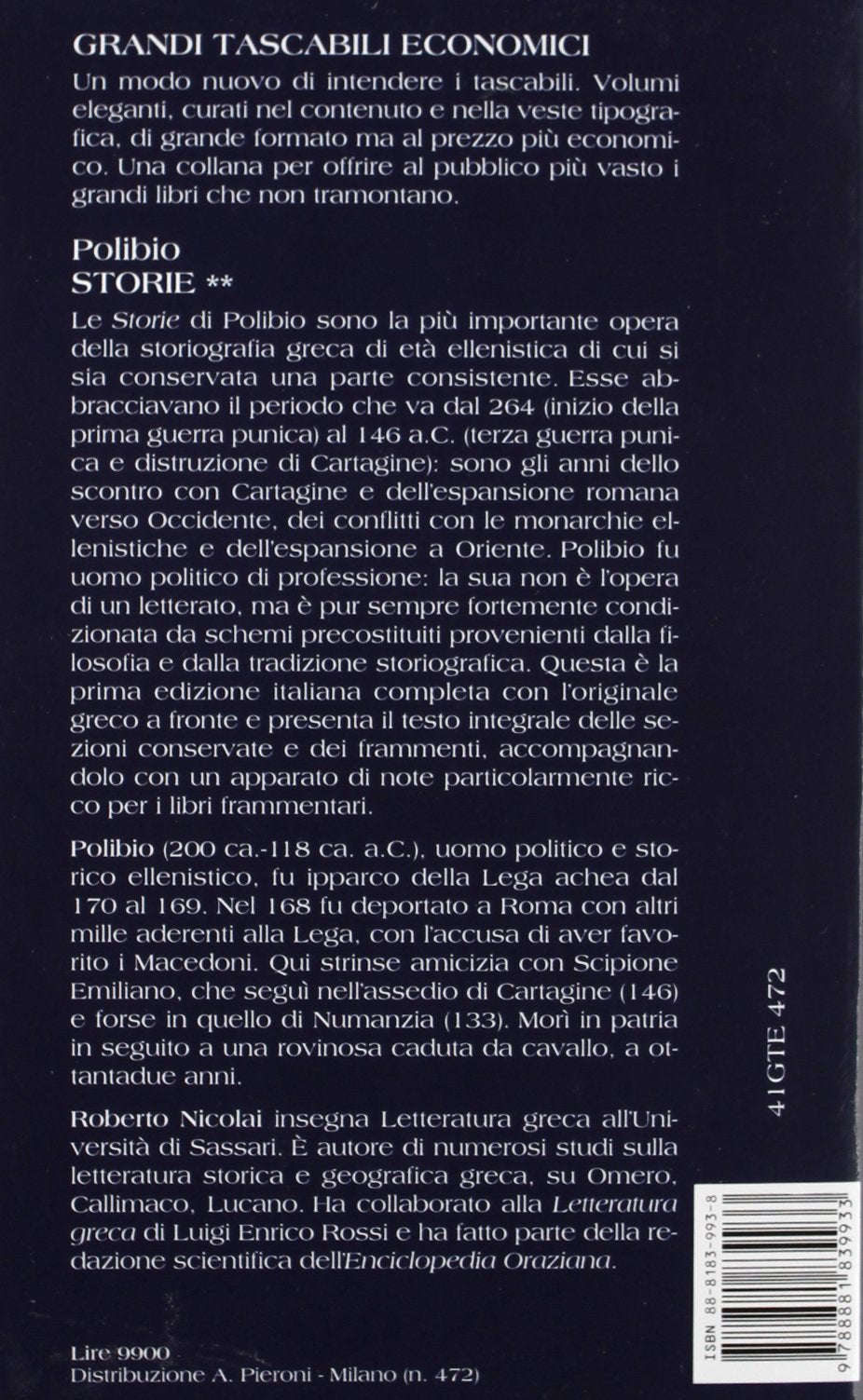 STORIE. TESTO GRECO A FRONTE. LIBRI IV-IX (VOL. 2)