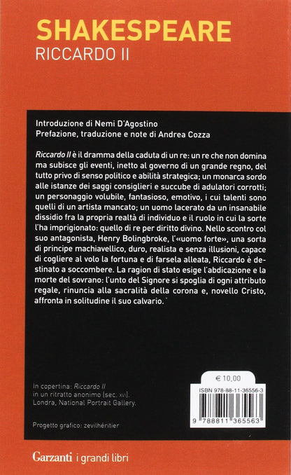 RICCARDO II. TESTO INGLESE A FRONTE