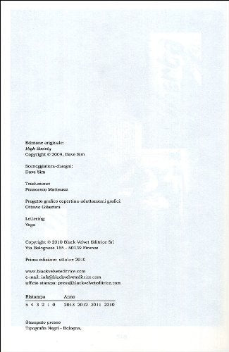 ALTA SOCIETÀ. UNA STORIA DI CEREBUS