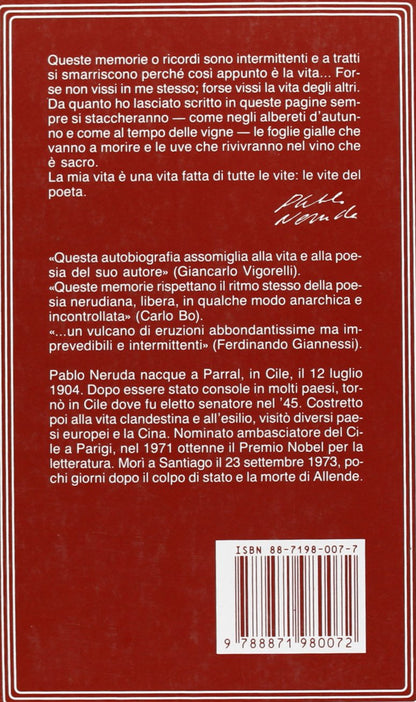 CONFESSO CHE HO VISSUTO
