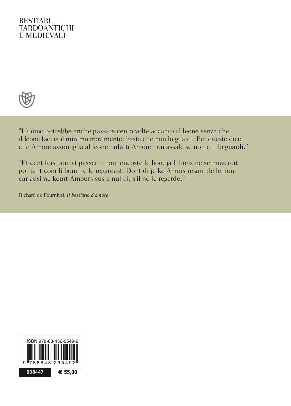 BESTIARI TARDOANTICHI E MEDIEVALI - I TESTI FONDAMENTALI DELLA ZOOLOGIA SACRA CRISTIANA