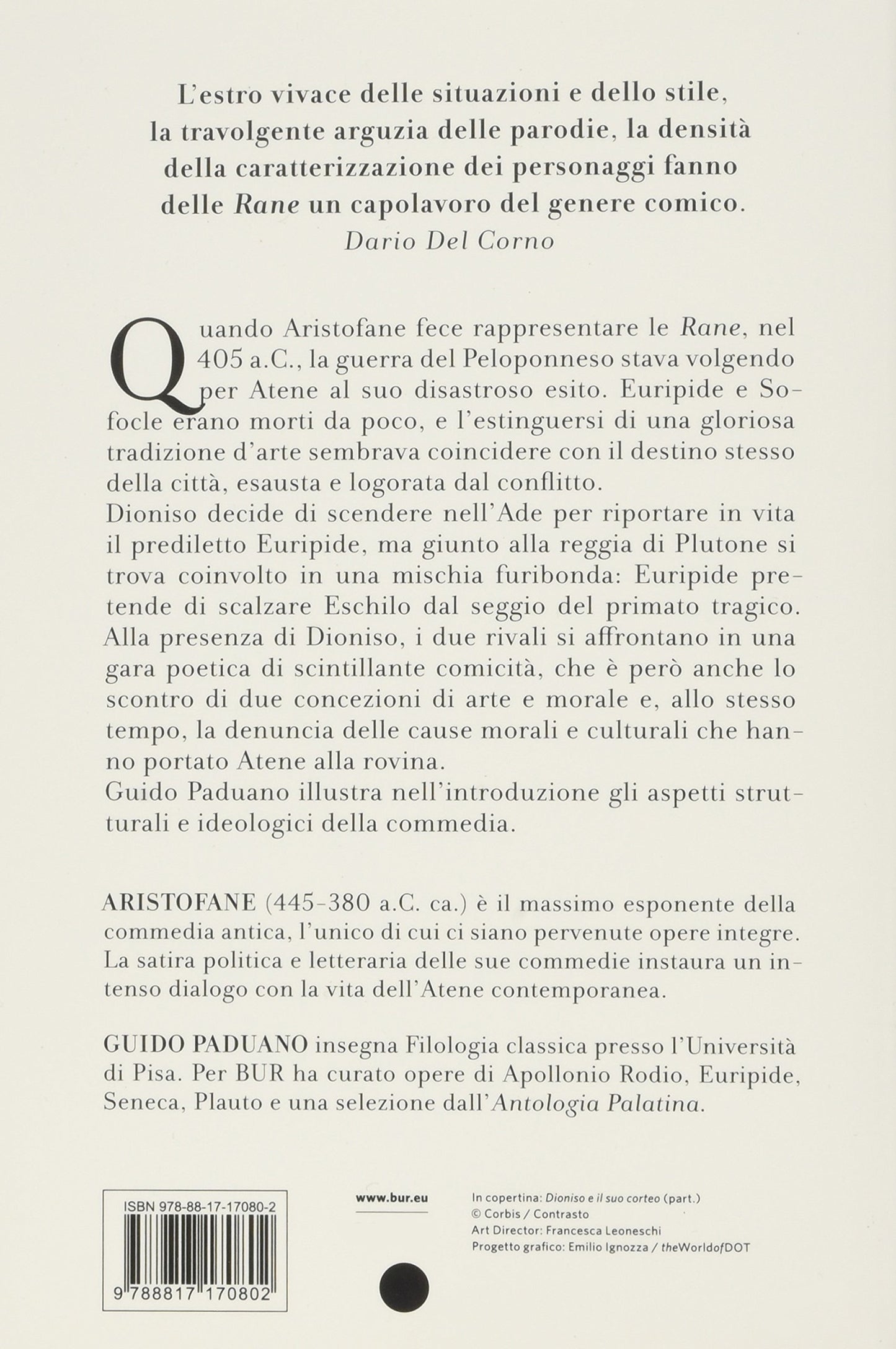 LE RANE. TESTO GRECO A FRONTE