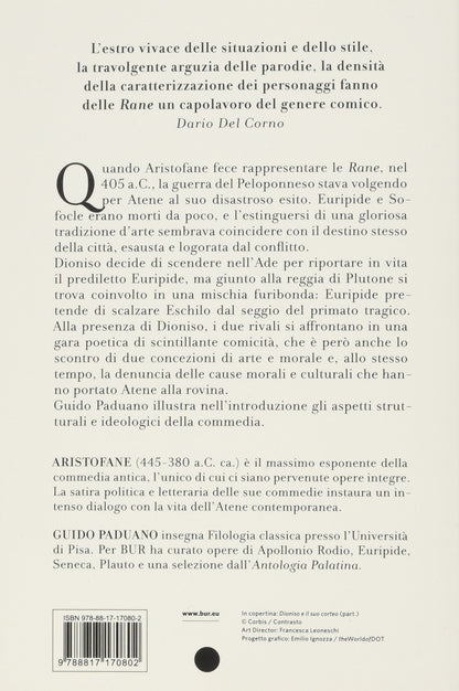 LE RANE. TESTO GRECO A FRONTE