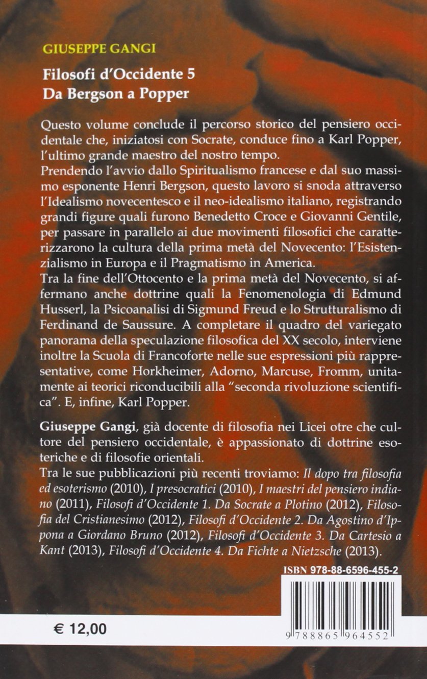 FILOSOFI D'OCCIDENTE 5. DA BERGSON A POPPER