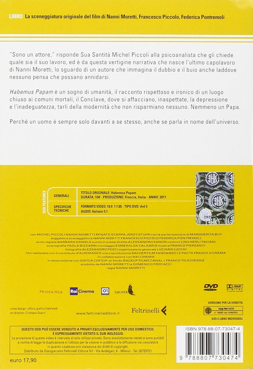 HABEMUS PAPAM. DVD. CON LIBRO