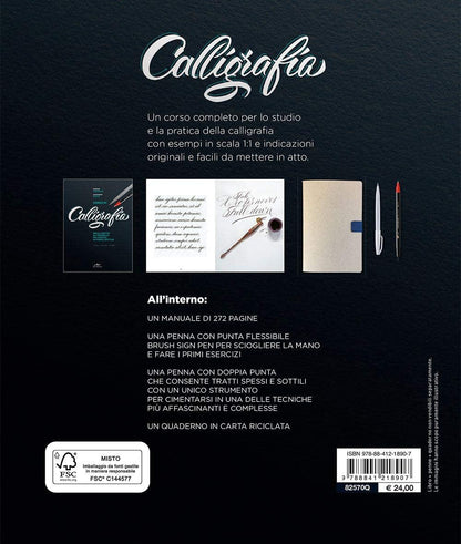 CORSO DI CALLIGRAFIA. DALLA MATITA AL PENNELLO. UN VIAGGIO IN PUNTA SOTTILE. STORIA, TECNICHE, ALFABETI. CON GADGET