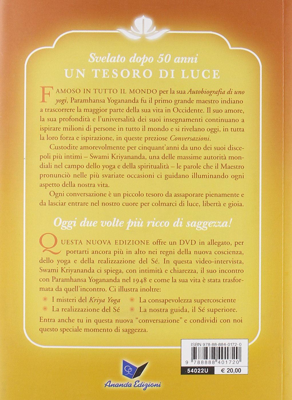 CONVERSAZIONI CON YOGANANDA. CON DVD