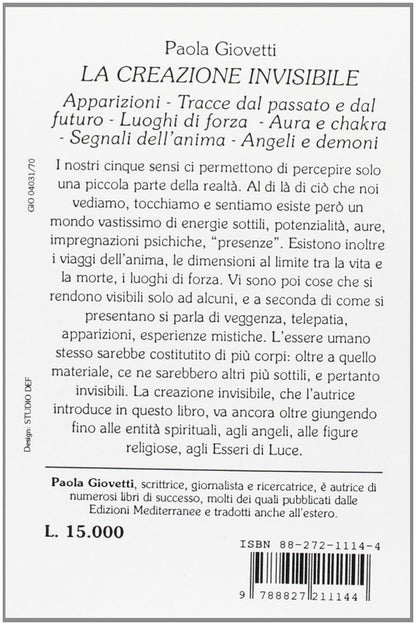 LA CREAZIONE INVISIBILE