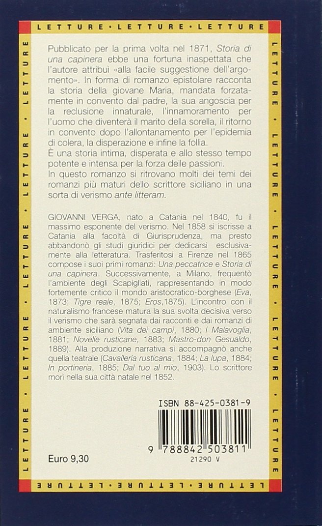 STORIA DI UNA CAPINERA