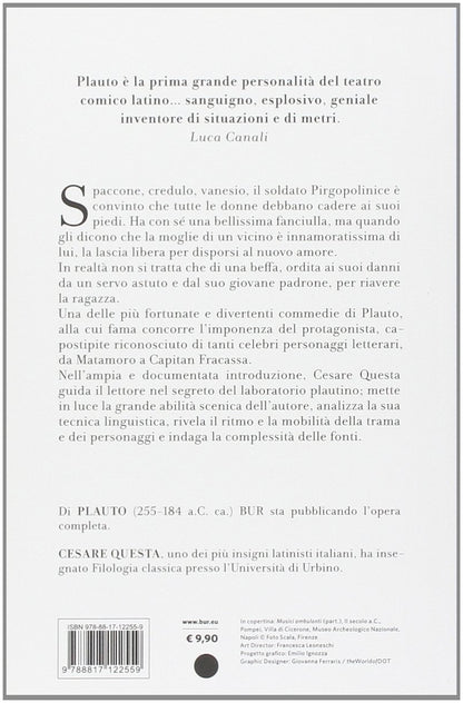 IL SOLDATO FANFARONE. TESTO LATINO A FRONTE