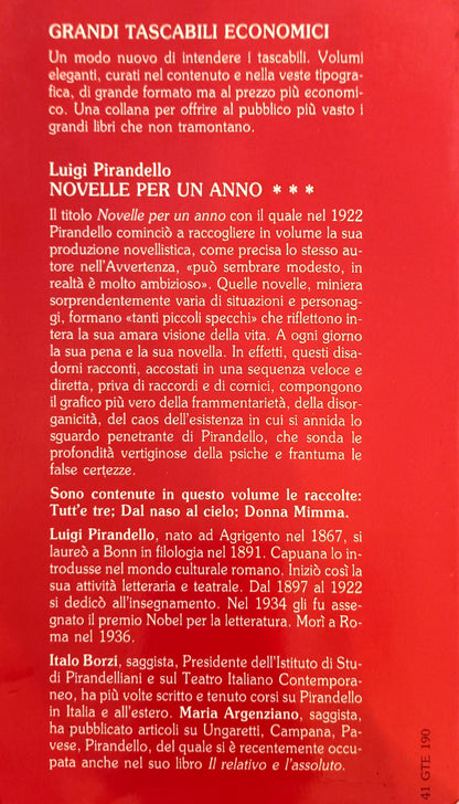 NOVELLE PER UN ANNO: TUTT'E TRE-DAL NASO AL CIELO-DONNA MIMMA-IL VECCHIO DIO.