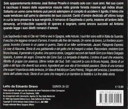 IL VECCHIO CHE LEGGEVA ROMANZI D'AMORE LETTO DA EDOARDO SIRAVO. AUDIOLIBRO. CD AUDIO FORMATO MP3