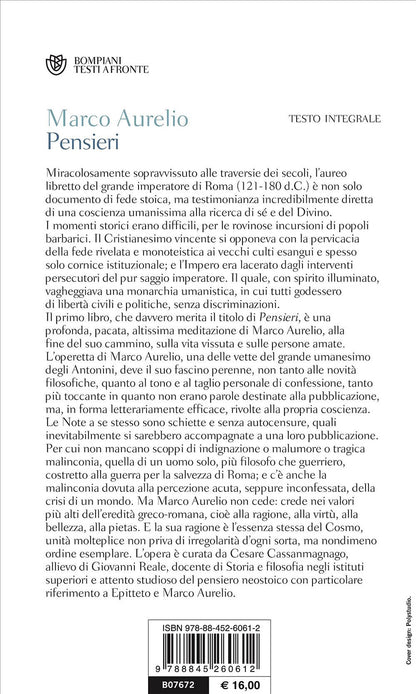 PENSIERI. TESTO GRECO A FRONTE