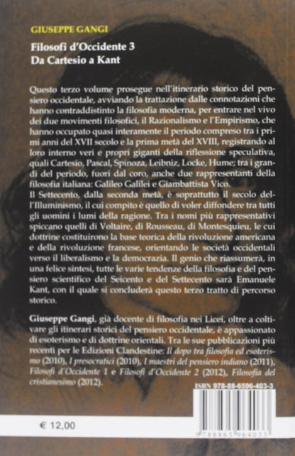 FILOSOFI D'OCCIDENTE 3. DA CARTESIO A KANT