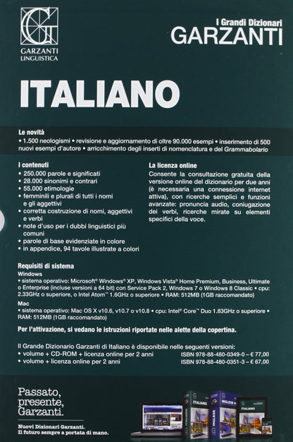 IL GRANDE DIZIONARIO DI ITALIANO 2.2. CON LICENZA ONLINE PER 2 ANNI