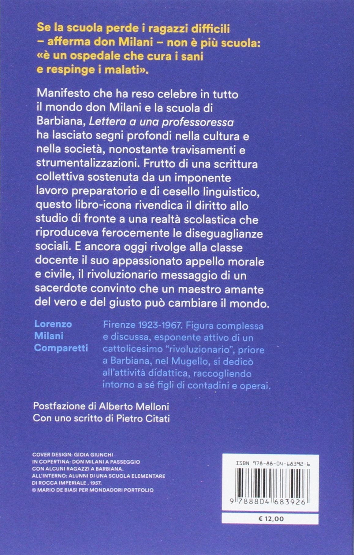 LETTERA A UNA PROFESSORESSA