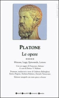 LE OPERE. TESTO GRECO A FRONTE. VOL. 5: MINOSSE-LEGGI-EPINOMIDE-LETTERE.