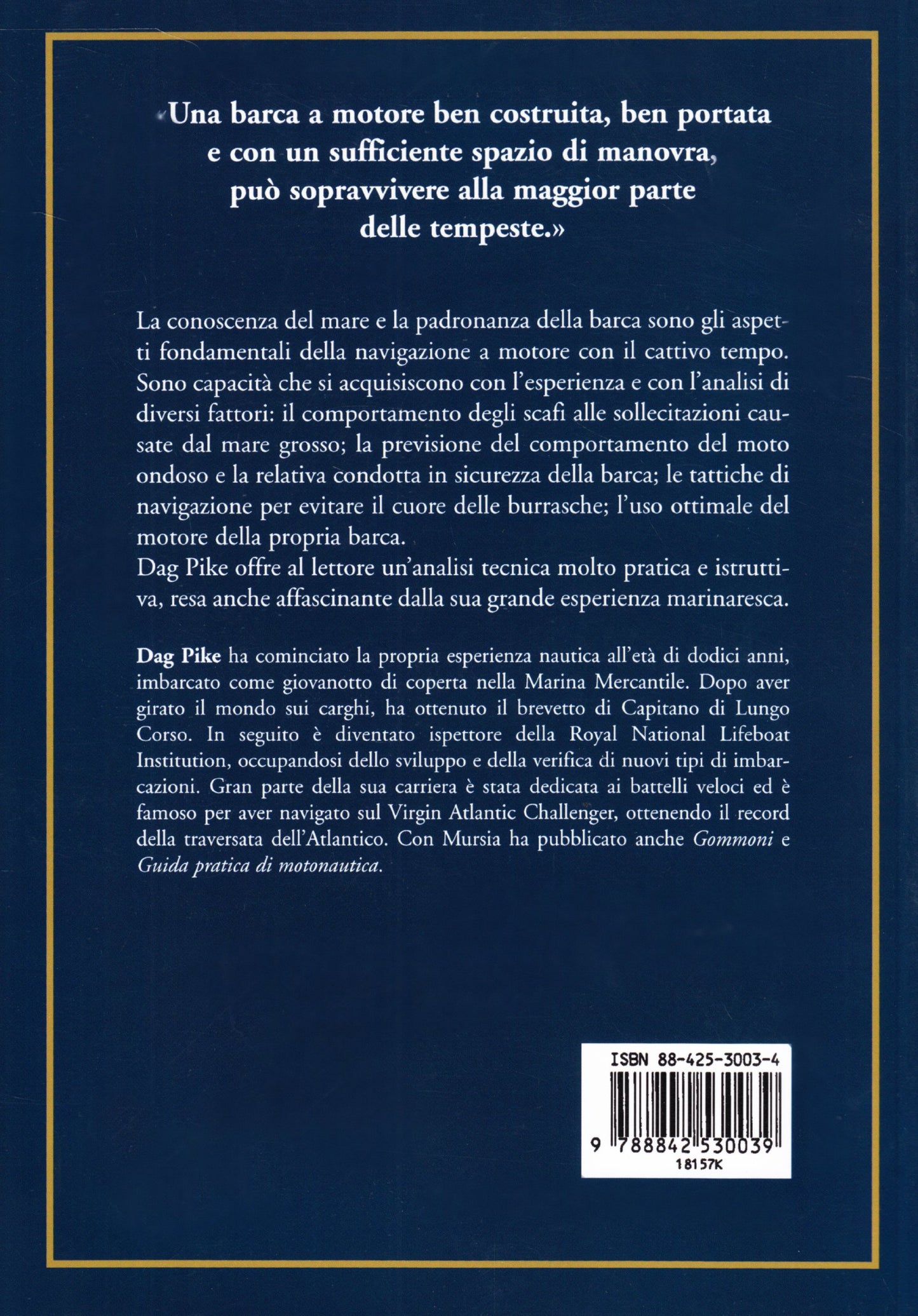 NAVIGAZIONE A MOTORE CON CATTIVO TEMPO