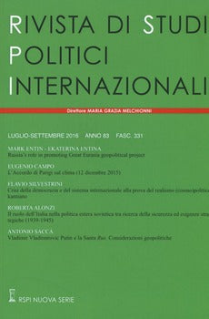 RIVISTA DI STUDI POLITICI INTERNAZIONALI. VOL. 3