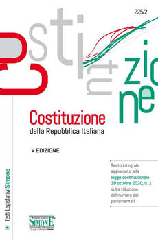 COSTITUZIONE DELLA REPUBBLICA ITALIANA. TESTO INTEGRALE AGGIORNATO ALLA LEGGE COSTITUZIONALE 19 OTTOBRE 2020, N. 1 SULLA RIDUZIONE DEL NUMERO DEI PARLAMENTARI. EDIZ. MINOR