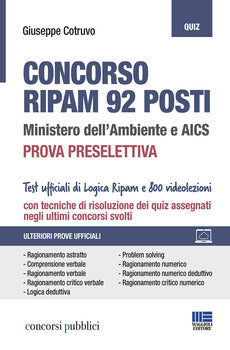 CONCORSO RIPAM 92 POSTI - QUIZ PROVA PRESELETTIVA