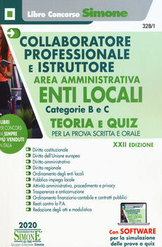 COLLABORATORE PROFESSIONALE E  ISTRUTTORE AREA AMMINISTRATIVA ENTI LOCALI - CAT B E C