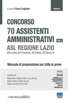 CONCORSO 70 ASSISTENTI AMMINISTRATIVI - ASL REGIONE LAZIO - MANUALE