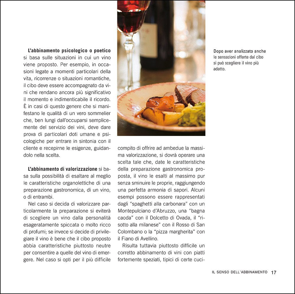Manuale degli abbinamenti. armonie del gusto, ideali contrasti fra vino e cibo