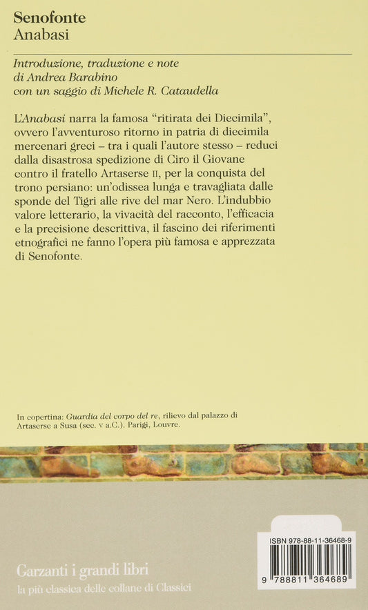ANABASI. TESTO GRECO A FRONTE