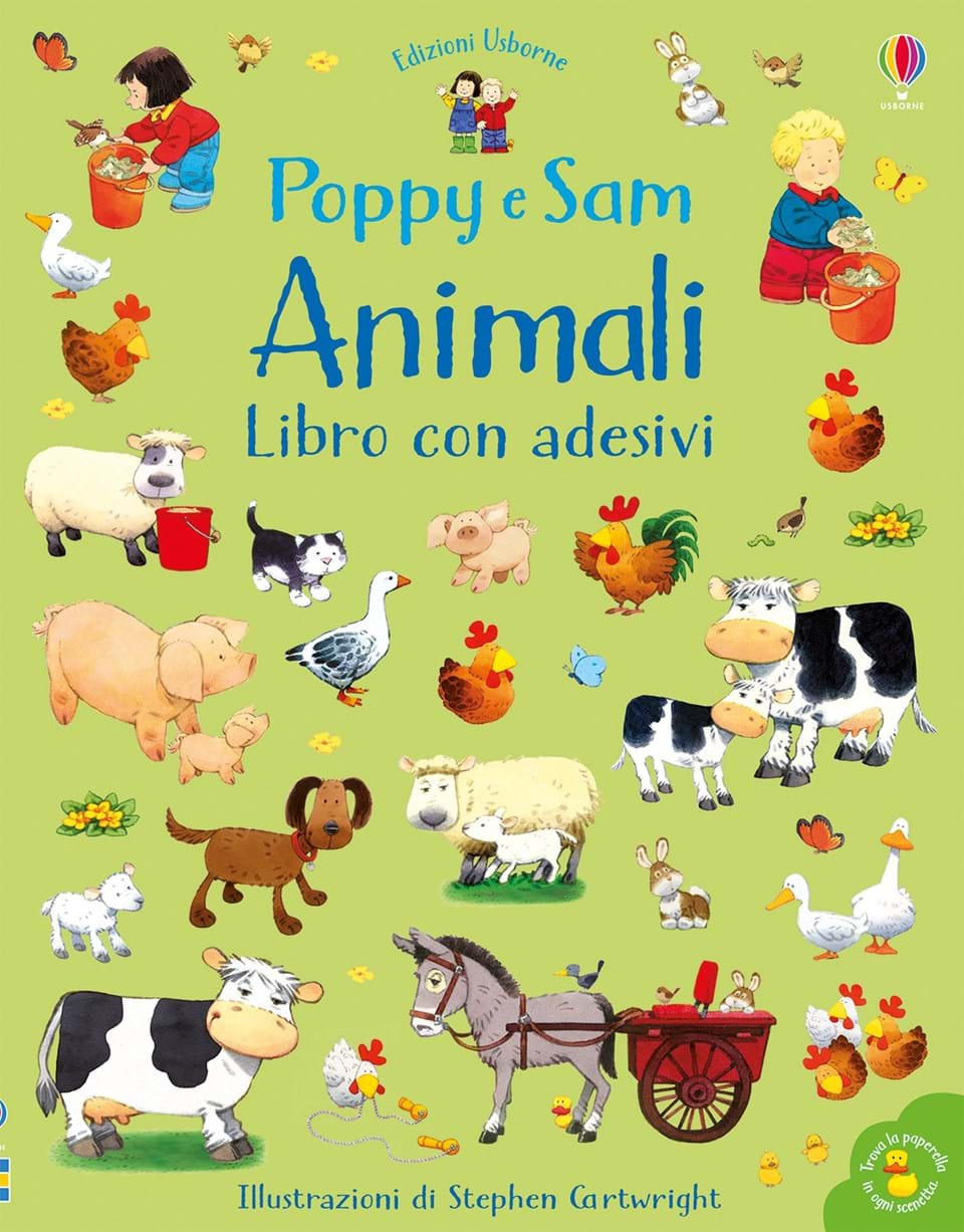 ANIMALI. POPPY E SAM. CON ADESIVI. EDIZ. A COLORI