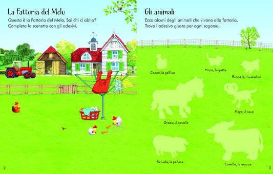 ANIMALI. POPPY E SAM. CON ADESIVI. EDIZ. A COLORI