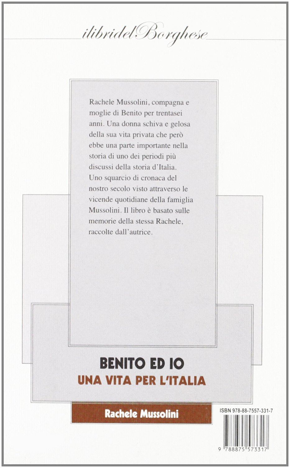 BENITO ED IO UNA VITA INSIEME