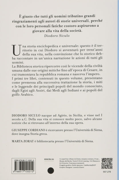 BIBLIOTECA STORICA. TESTO GRECO A FRONTE. VOL. 1: LIBRI I-III