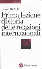 PRIMA LEZIONE DI STORIA DELLE RELAZIONI INTERNAZIONALI