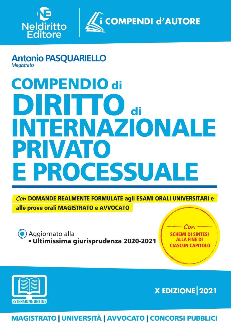 COMPENDIO DI DIRITTO INTERNAZIONALE PRIVATO E PROCESSUALE. NUOVA EDIZ. CON AGGIORNAMENTO ONLINE
